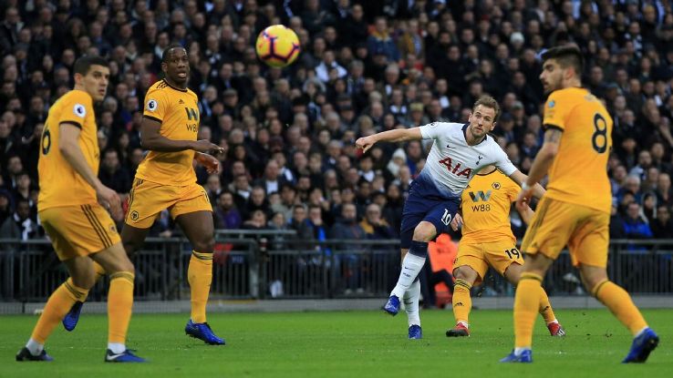 Tottenham were losers to Wolves but Harry Kane's 13th goal of the season was top rate.