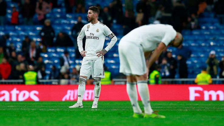 Real Madrid captain Sergio Ramos cannot hide his disappointed after losing 2-0 at home to Real Sociedad.