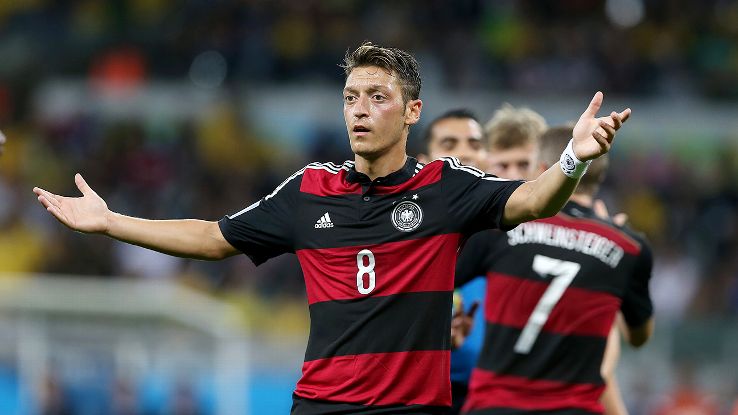 Ozil didn't impress against Brazil, not that it really mattered.