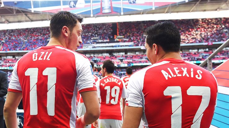 Mesut Ozil and Alexis Sanchez teamed up to give Reading trouble on Saturday.