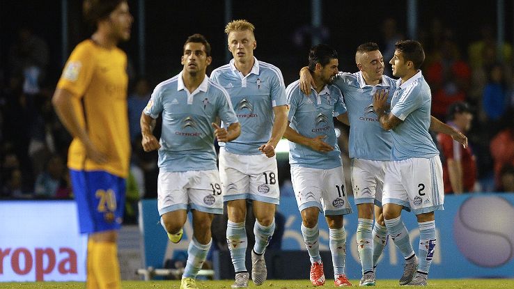 Celta sit second in La Liga following their 4-1 hammering of Barcelona.