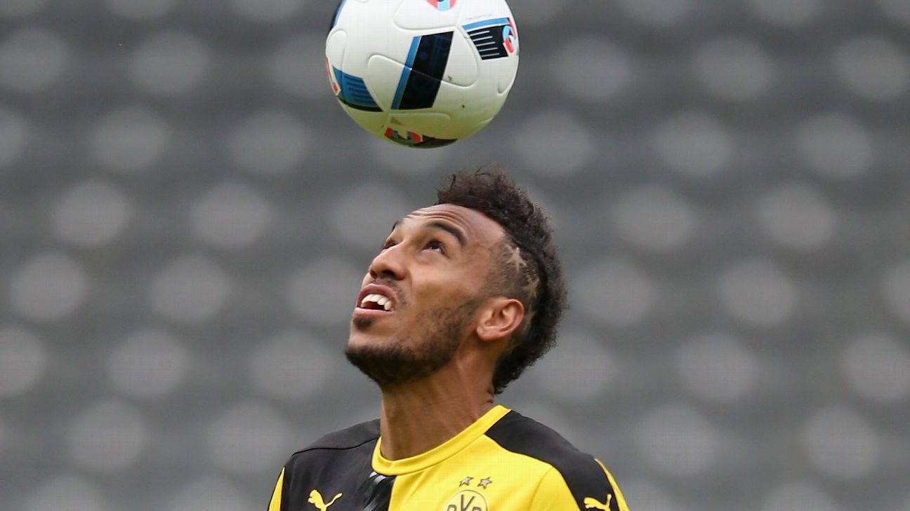 Aubameyang back in Dortmund training - ESPN