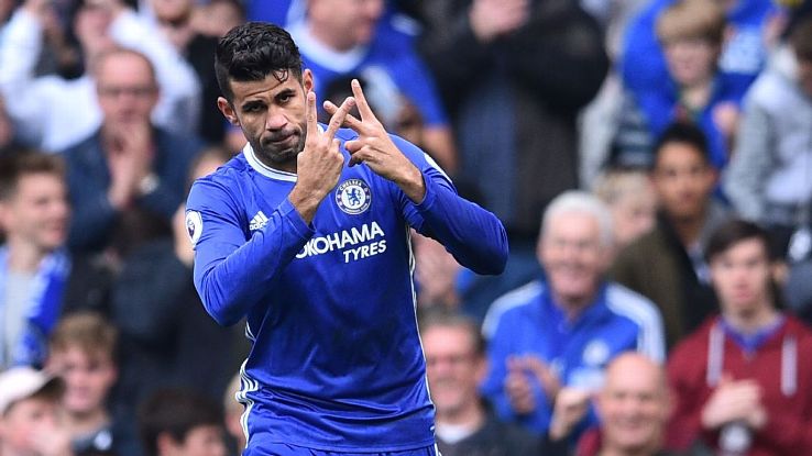 Diego Costa netted inside just seven minutes for Chelsea.