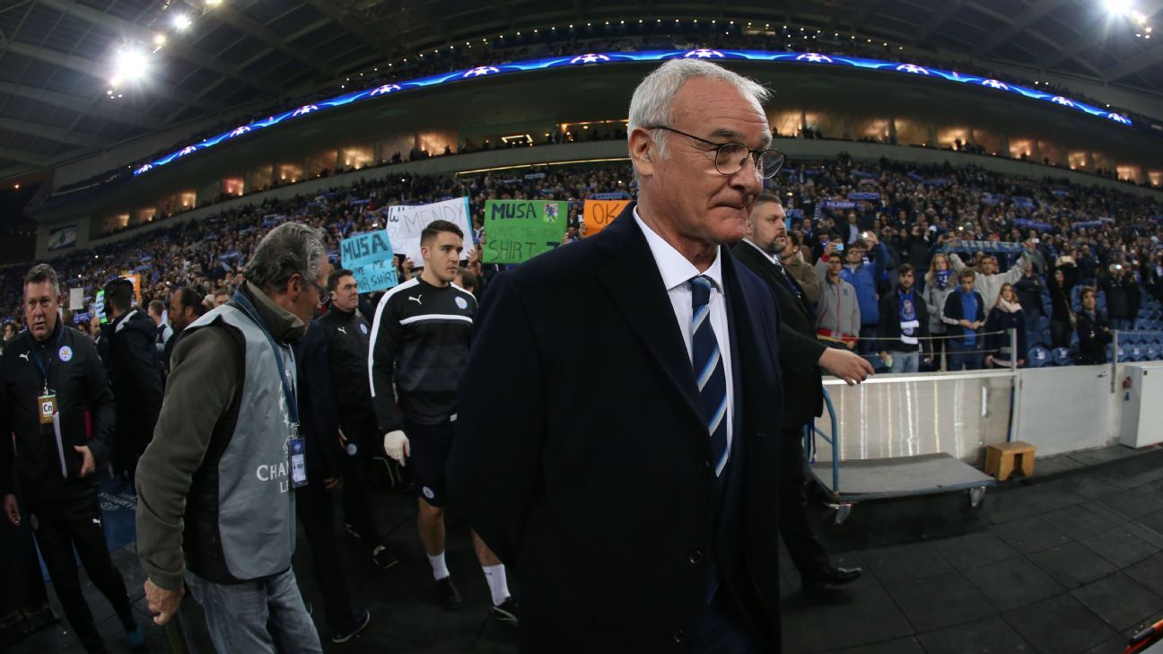 Leicester backing Claudio Ranieri amid challenging stretch ... - ESPN FC