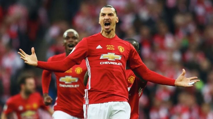 Manchester United striker Zlatan Ibrahimovic