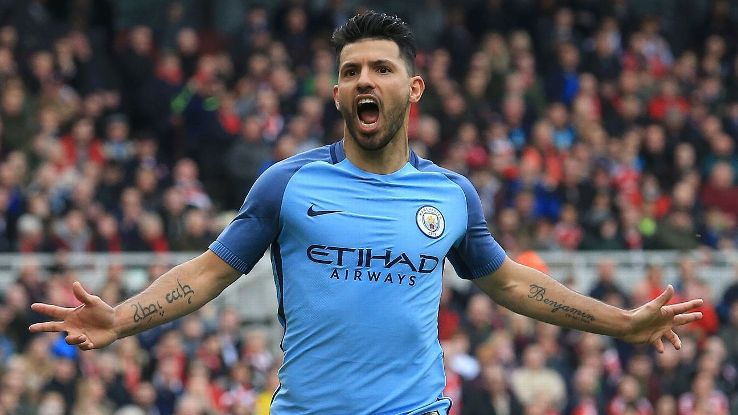Sergio Aguero and Man City cruised into the semifinals.