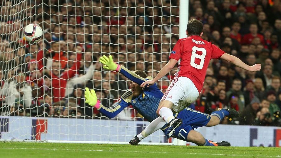 Juan Mata helped Manchester United move into the last eight of the Europa League. Juan Mata helped Manchester United move into the last eight of the Europa League.