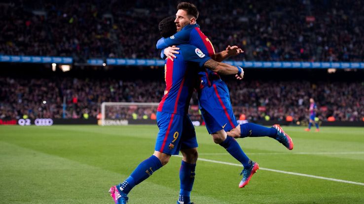 Lionel Messi was twice on target as Barcelona claimed three points.
