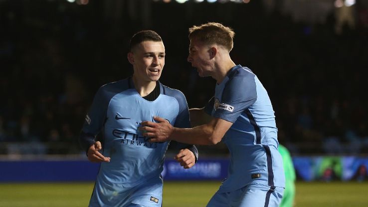 Foden celeb Man City FA Youth Cup 170418