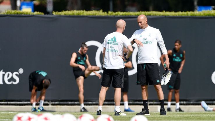 Zidane Real training in LA 170713