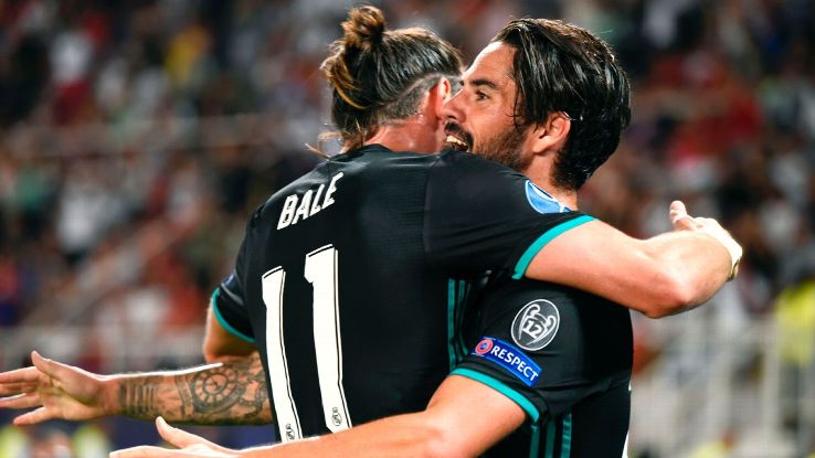 Bale Isco celeb vs Man United 170808