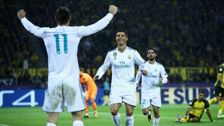 Bale Ronaldo celeb vs Dortmund 170926