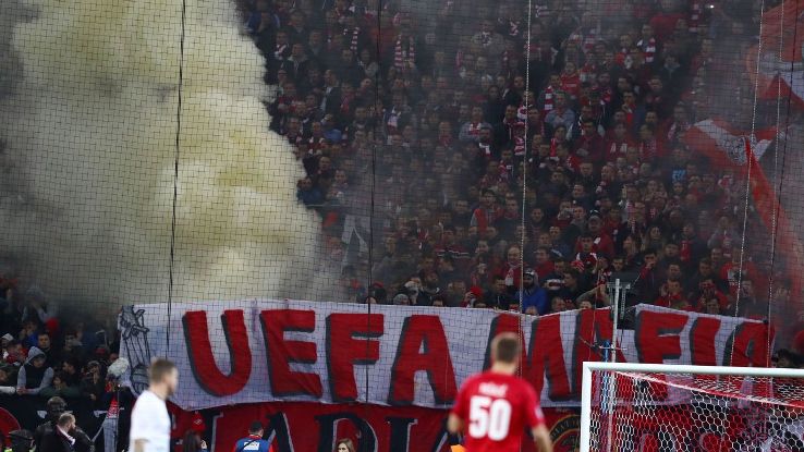 Spartak fans v Liverpool 20170926