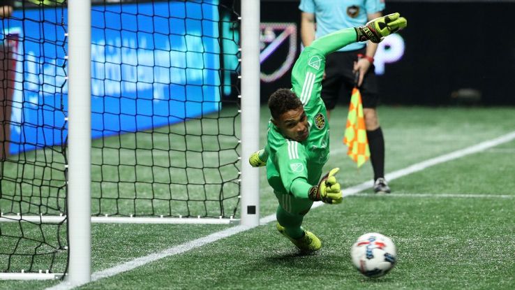 Steffen save diving vs Atlanta 171026 Steffen save diving vs Atlanta 171026