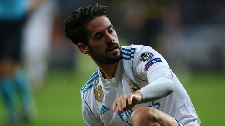 Isco during Real Madrid's Champions League game against Tottenham.