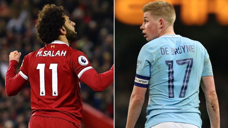 Mohamed Salah and Kevin De Bruyne have been head and shoulders above the rest this season in England.