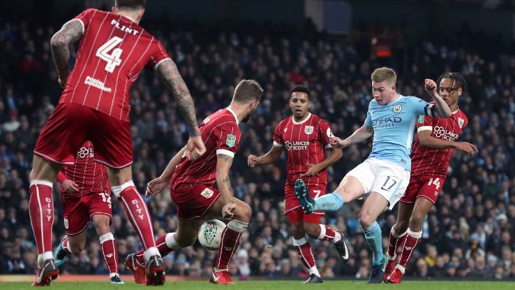 Bristol City gave Man City a scare with their organized press in the Carabao Cup semifinal.