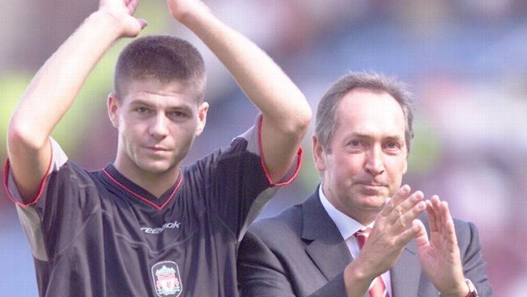 Houiller, right, takes credit for kickstarting Gerrard's Liverpool career but the truth is that even he needed convincing to give the kid a chance.