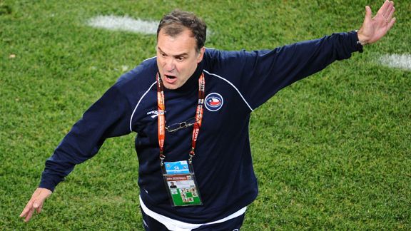 Marcelo Bielsa angry Chile v Brazil