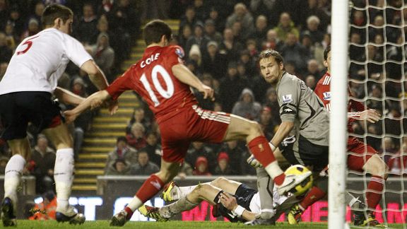 Joe Cole turned the ball home to give Liverpool all three points against Bolton
