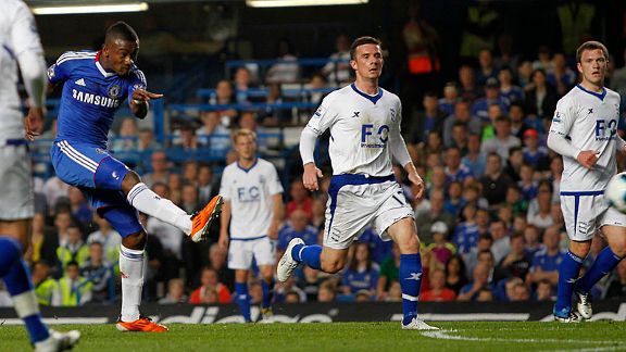 Ivorian forward Salomon Kalou doubled Chelsea's lead at Stamford Bridge.