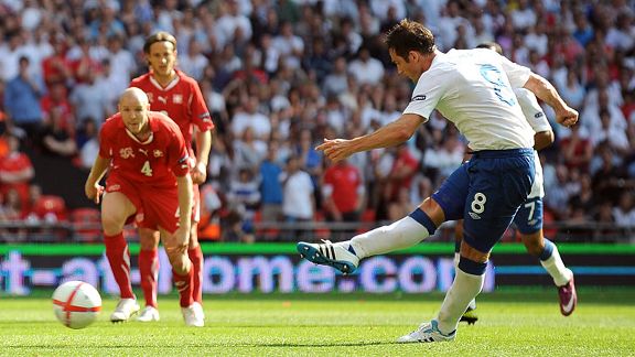 Frank Lampard pen England v Switzerland 20110604