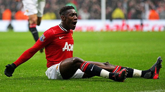 Danny Welbeck celebrates after doubling Man United's advantage