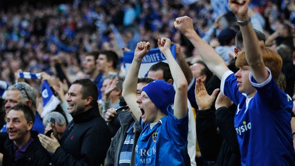Cardiff fans celebrate