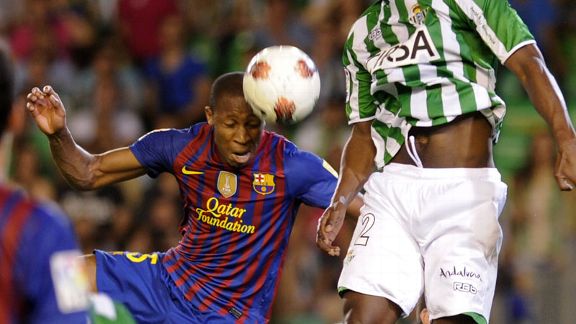 Seydou Keita goal Barcelona v betis