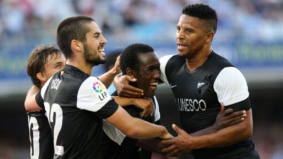 Fabrice Olinga marked his debut with a winning goal for Malaga