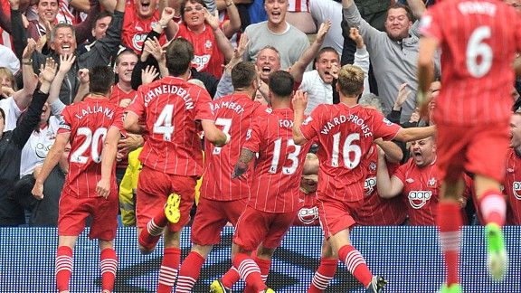 Rickie Lambert celeb Man City v Southampton