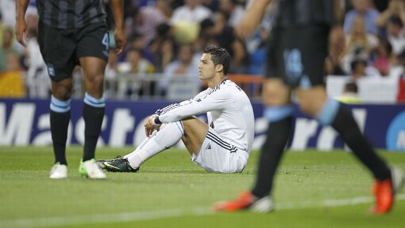 Cristiano Ronaldo shows his frustration as Real Madrid fail to make their dominance pay