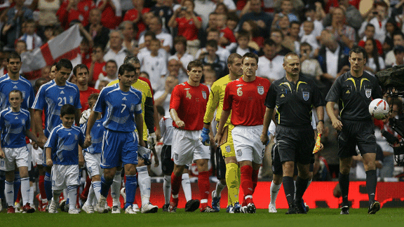 John TErry Greece first game as captain