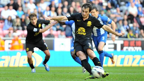 Leighton Baines scores