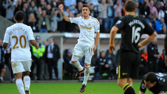 Pablo Hernandez opened the scoring for Swansea