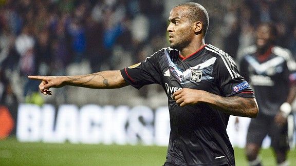 Jimmy Briand scored in the 86th minute to give Lyon a 2-1 home win over Athletic Bilbao