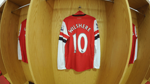 Jack Wilshere Arsenal shirt