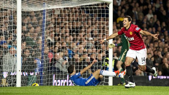 Javier Hernandez was the match-winning hero for Manchester United at Chelsea