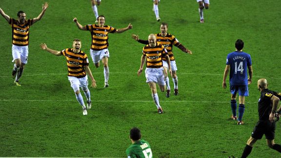 Bradford penalty shoot-out celeb