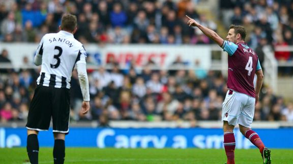 Kevin Nolan put West Ham in front against Newcastle