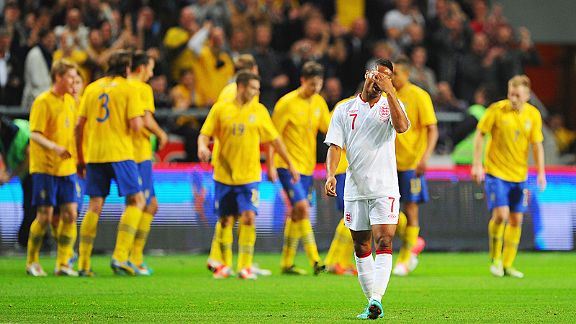 Raheem Sterling is a pained man after Sweden score