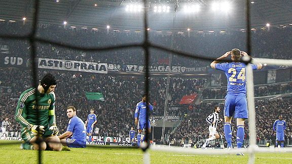 There's nowhere to hide for Chelsea's players after Arturo Vidal scored Juventus' second