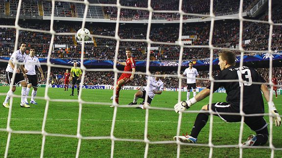 Thomas Muller fires home Bayern Munich's leveller at Valencia which booked their place in the knockout rounds