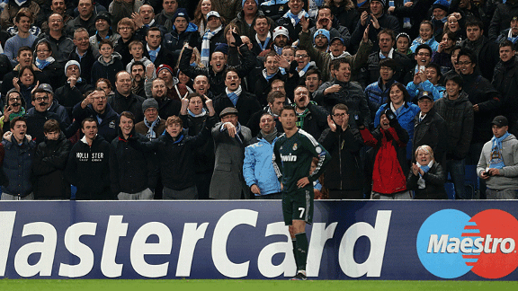 Cristiano Ronaldo abuse Man City v Real Madrid