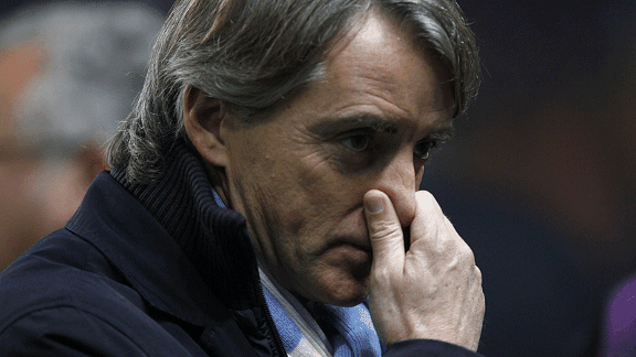 Roberto Mancini woe Man City v Real Madrid