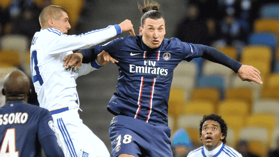 Zlatan Ibrahimovic contorted face PSG