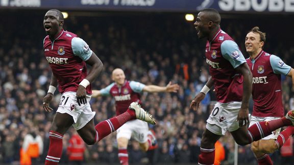 Mohamed Diame celeb v Chelsea