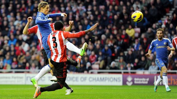 Fernando Torres fires Chelsea ahead at Sunderland