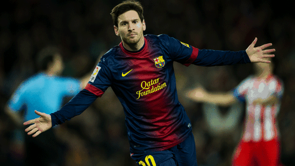 Barcelona celebration Lionel Messi 