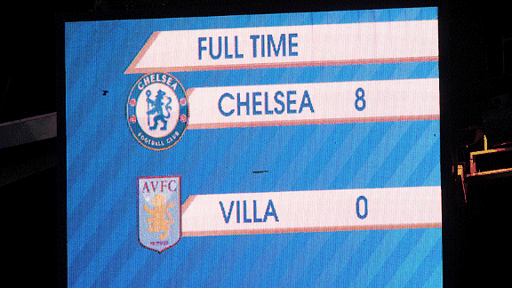 The final score was full for festive cheer for Chelsea fans